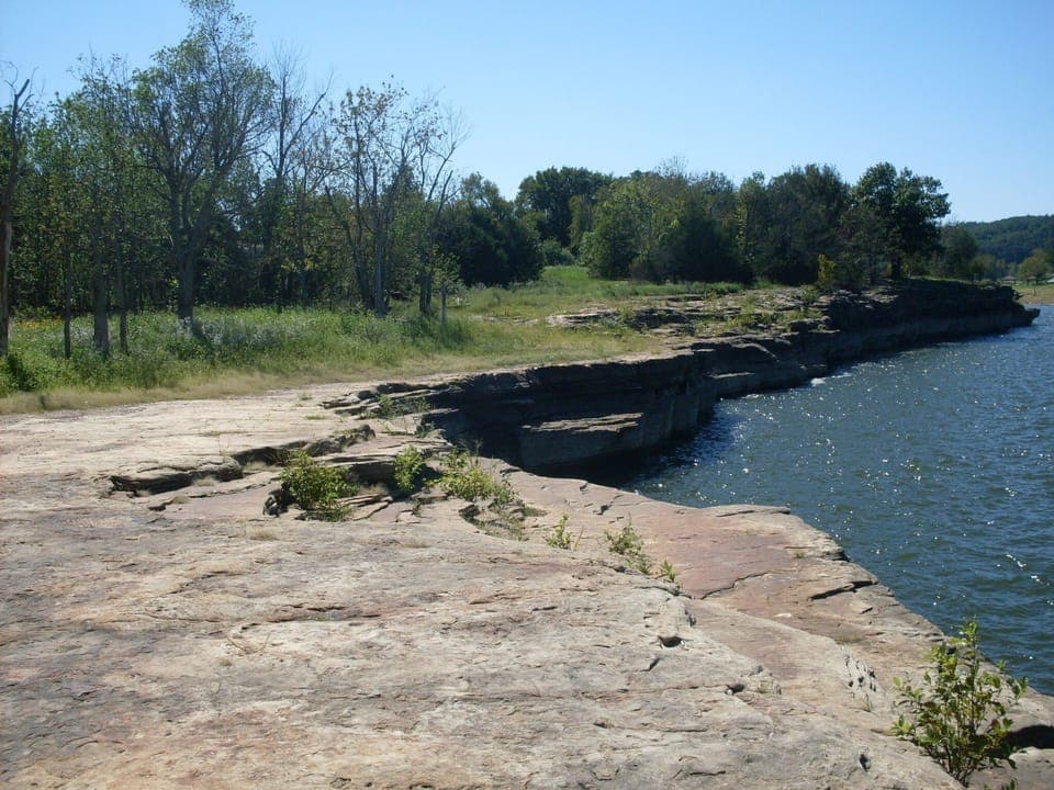 bluff rock in front of property