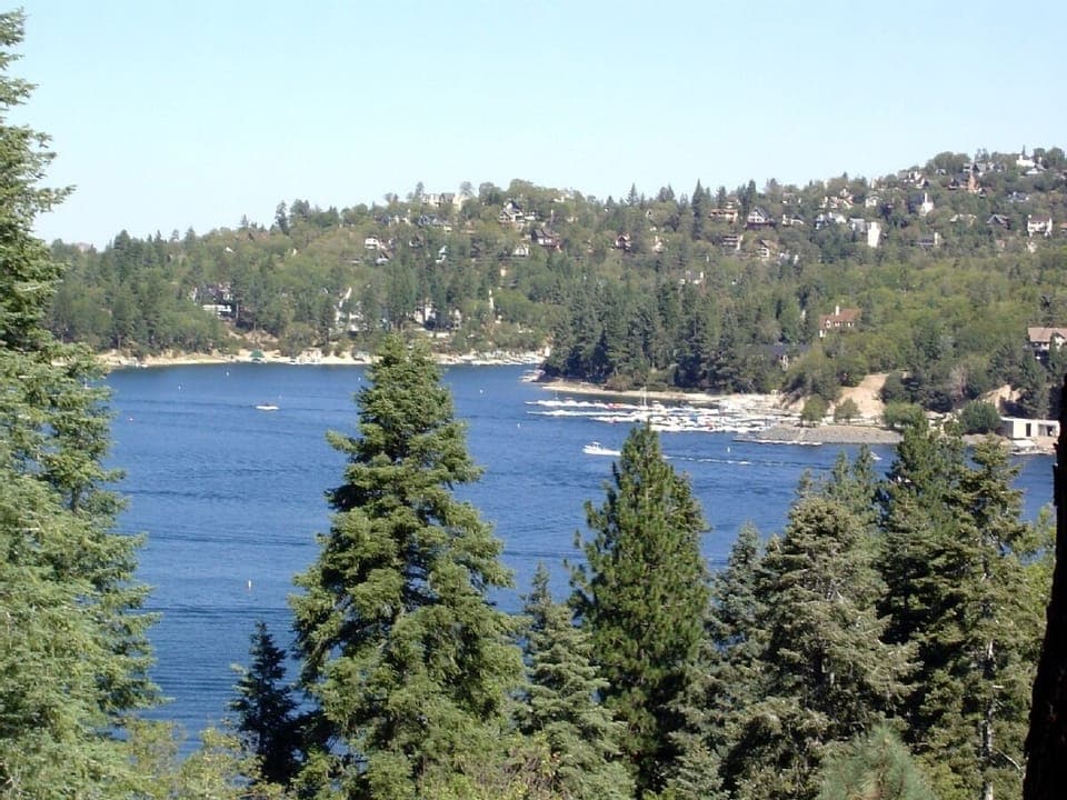 Panoramic lakeview from house.