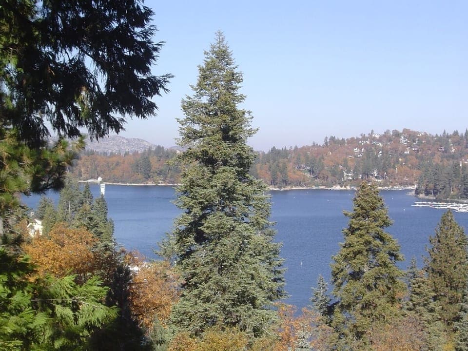 Lake view from the Master bedroom.