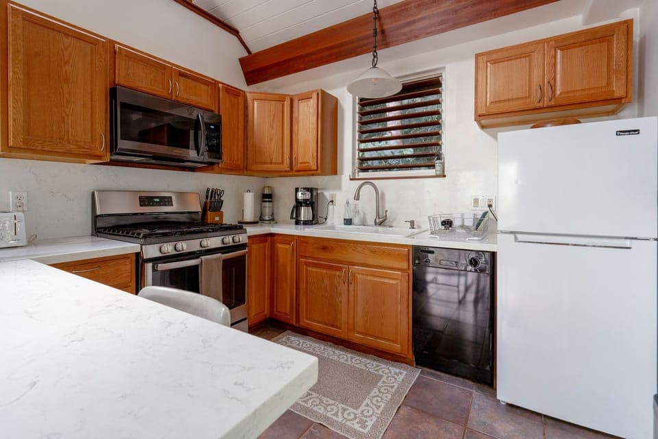 full modern chef's kitchen