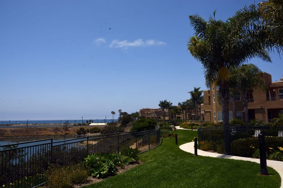 Ocean Pointe lagoon and Tamarak Beach beyond
