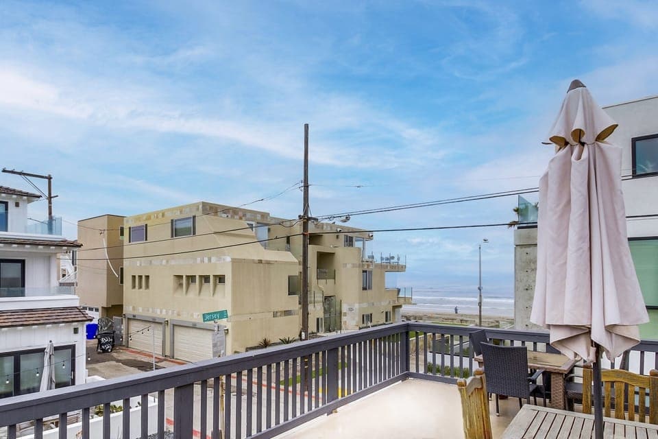 View from the deck. Second house with 20 steps from ocean