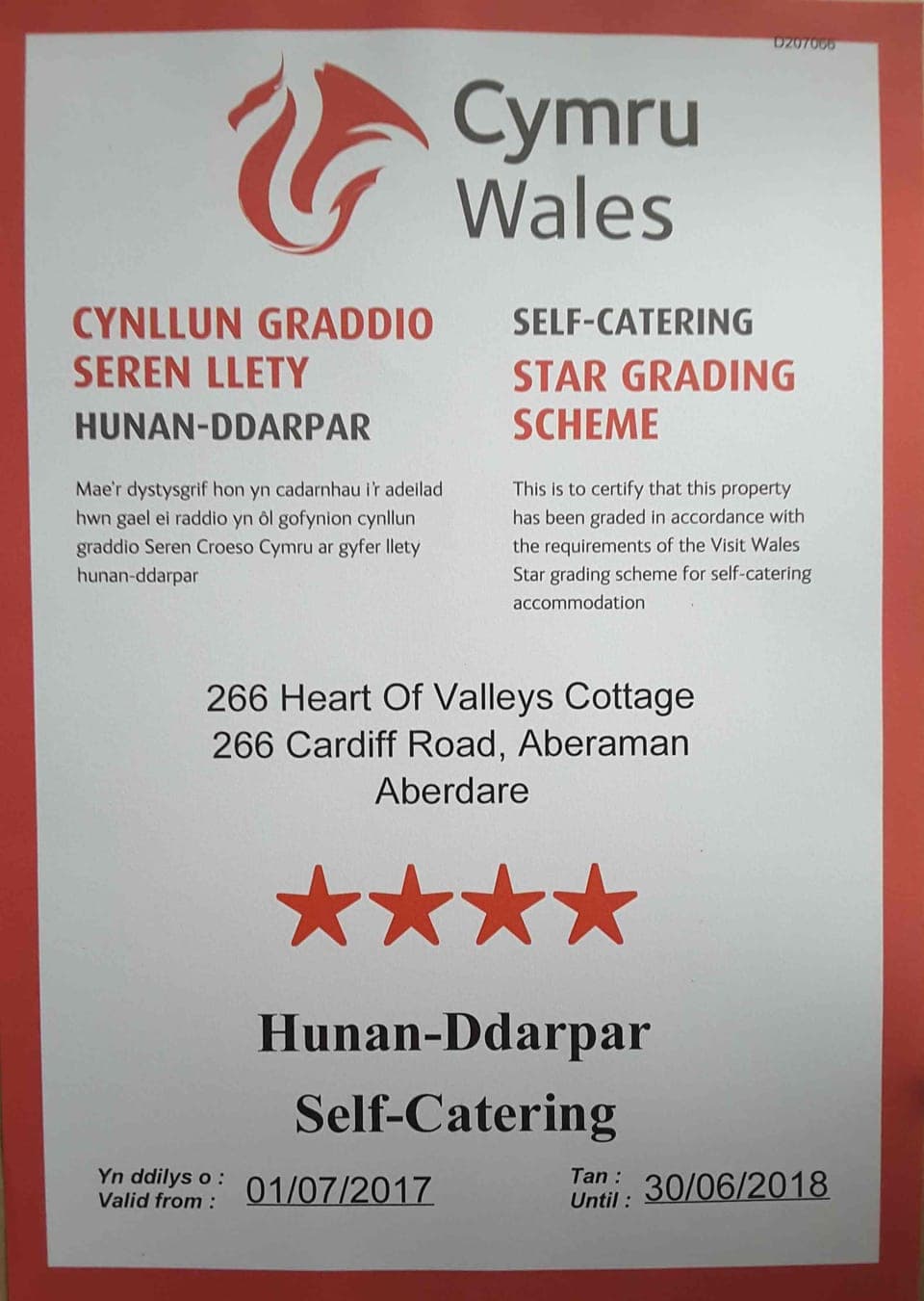 FOUR-STAR regular ranking with Visit-Wales