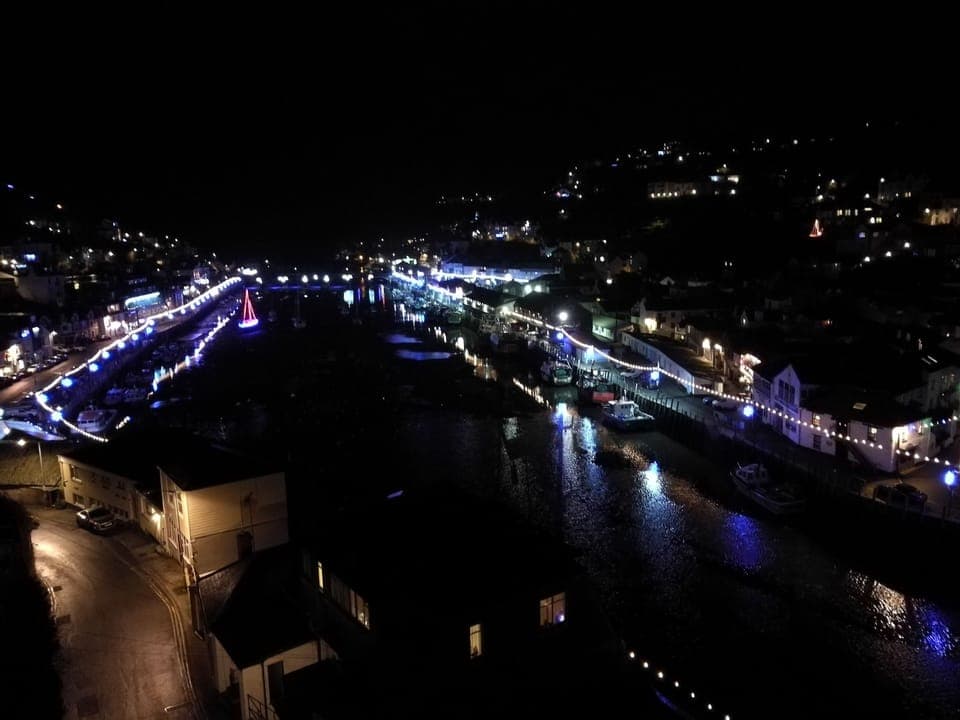 Night time view from Flat 