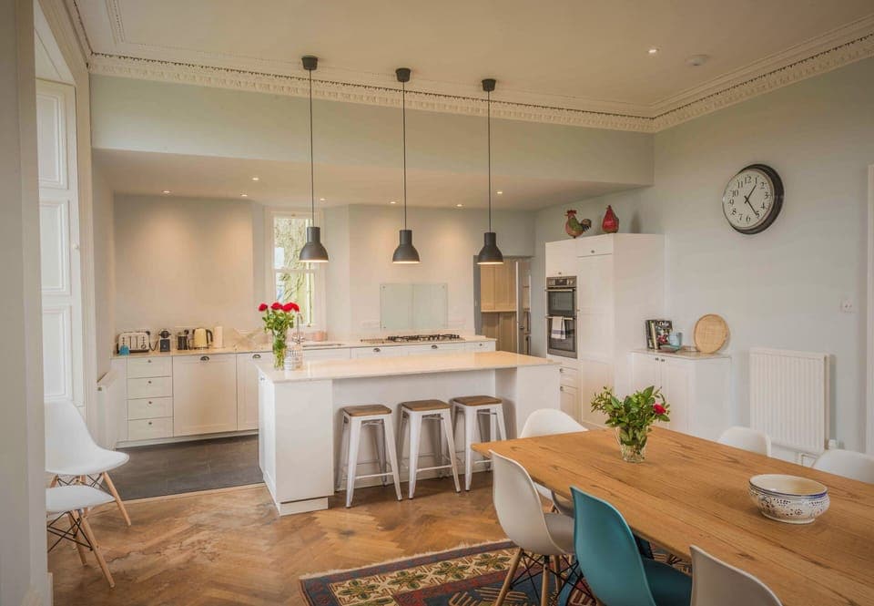 The kitchen is very well equipped & has all you need to create great meals! 