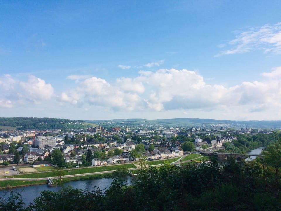 Ausblick vom nahegelegenen Wald 🌳 👆 über Trier 