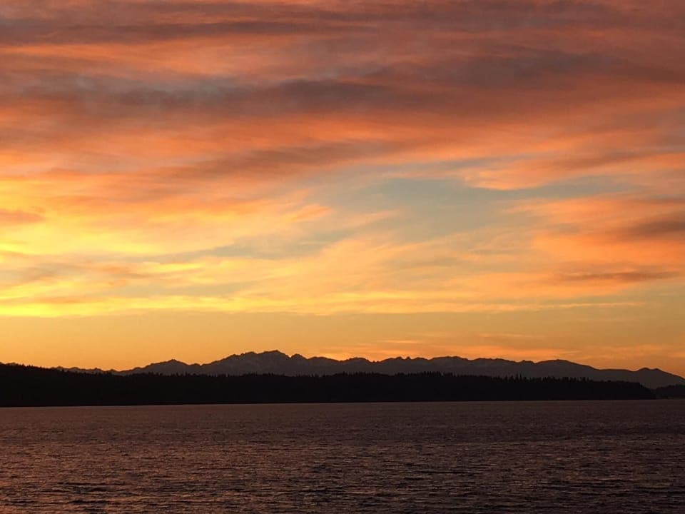 Apartment looks out over the water facing SW. We have the most beautiful sunsets