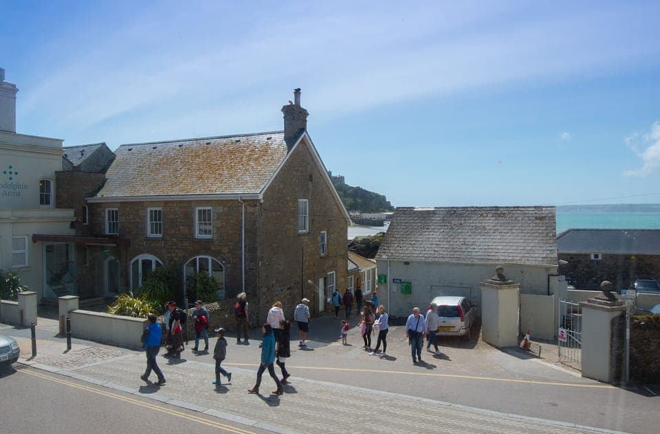 Meledor is in the heart of Marazion. View from a bedroom