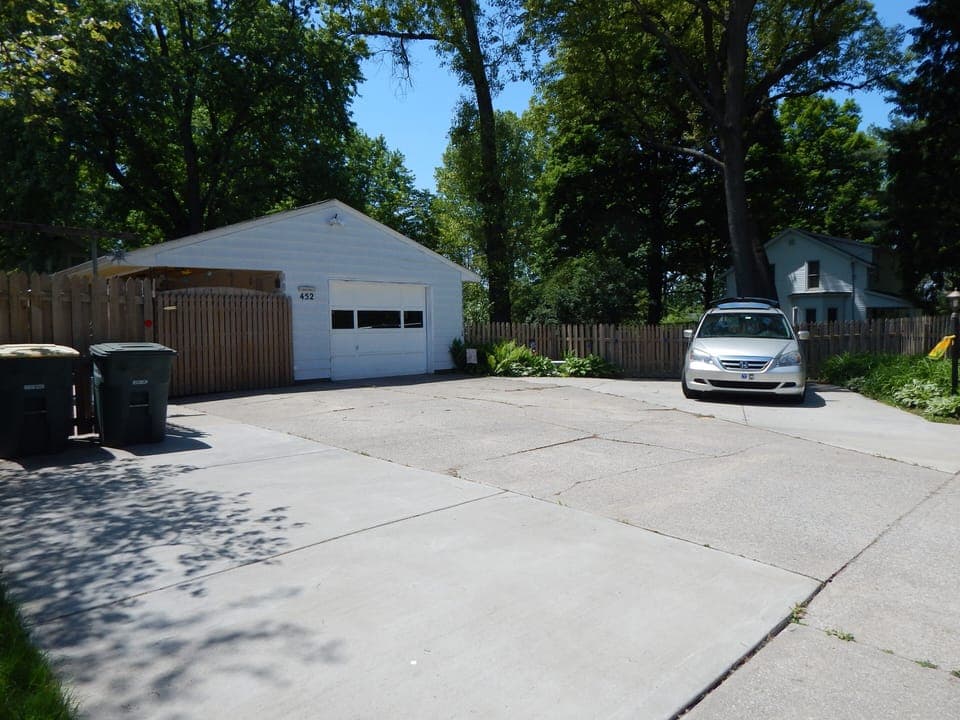 Large driveway