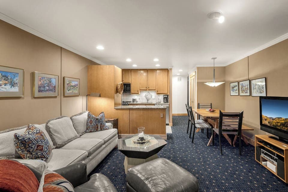 Cozy Living Area With Sofa Sleeper