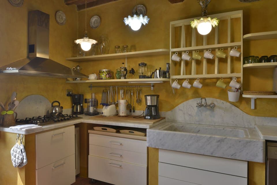sink in white Carrara marble