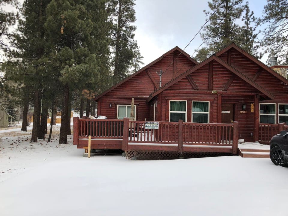Easy cabin access when it snows