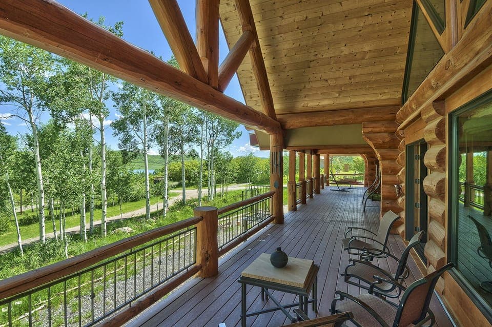 Deck view of lake 