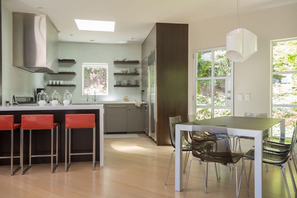 Kitchen with additional dining table