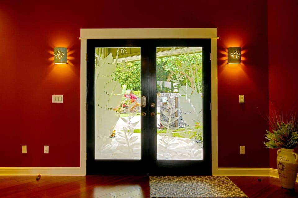 Inside entry way looking out 