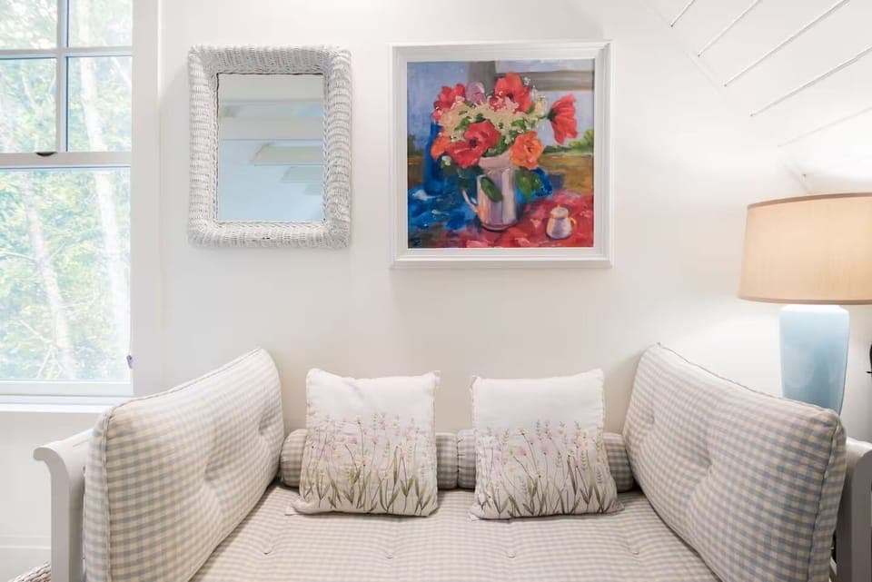Swedish daybed in loft bedroom.
