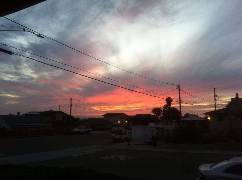 One of our wonderful sunsets, as you'll see them from your front porch!