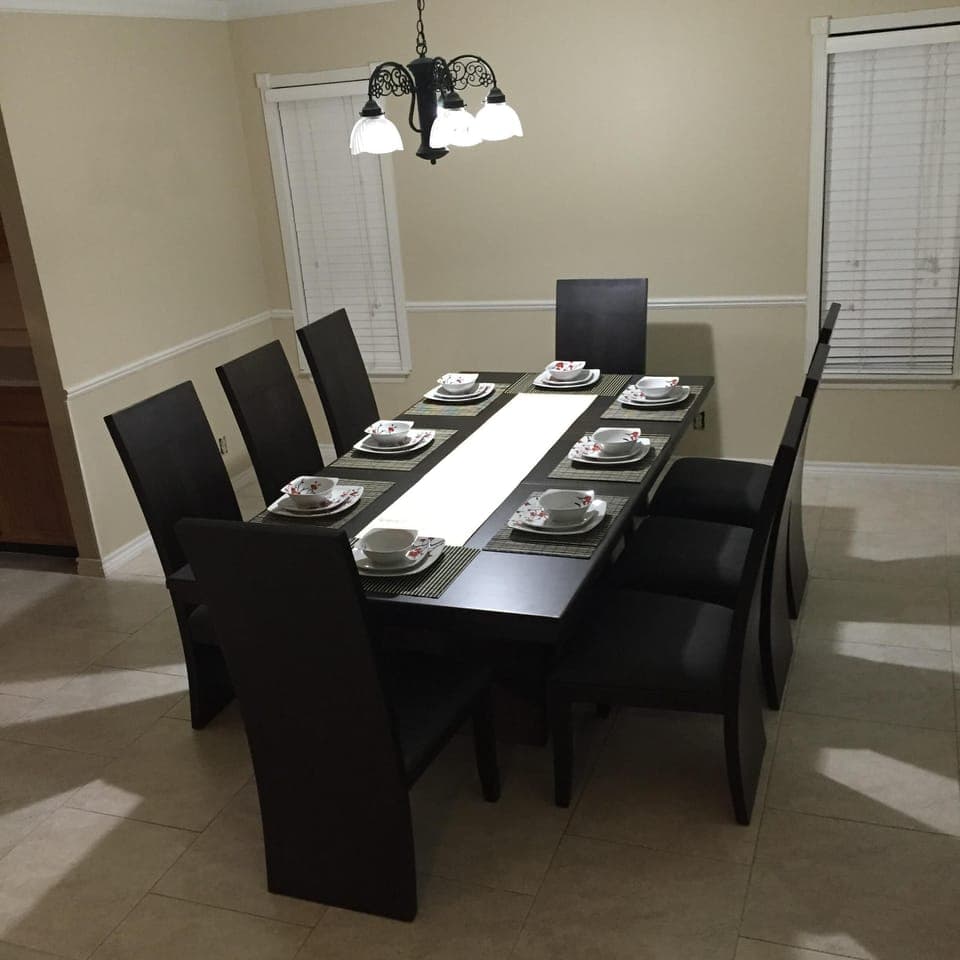 Dining Room seats eigth.
