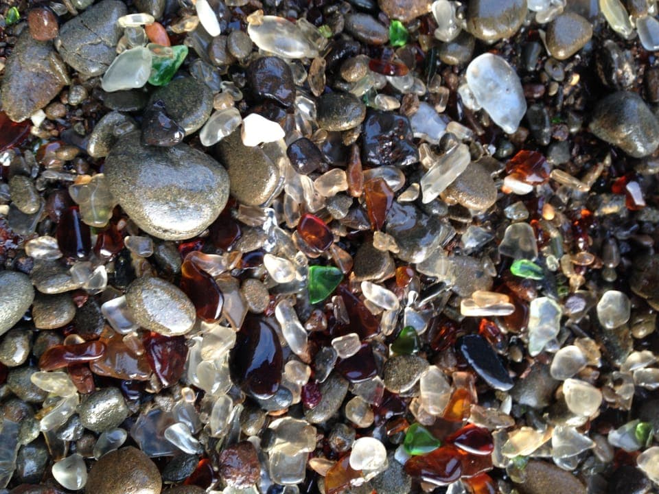 Visit nearby glass beach a short 7 mile drive from the cottage