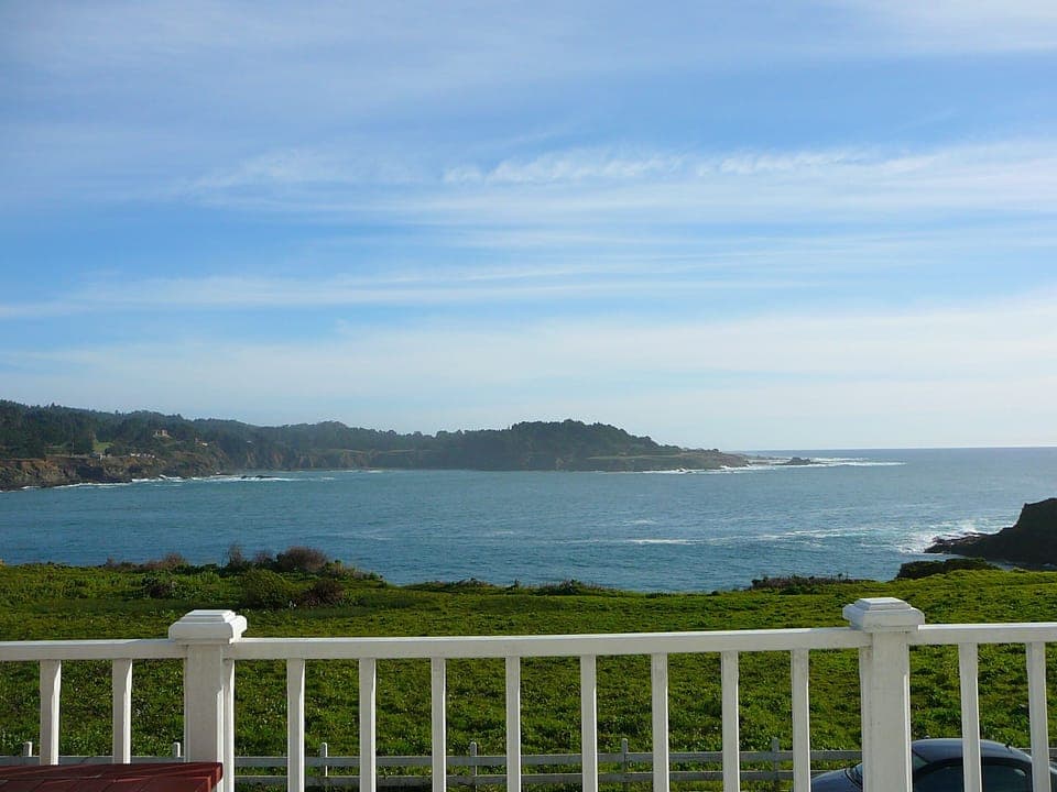 UNOBSTRUCTED BAY  VIEWS FROM THE SOUTHERN EXPOSURE DECK, PROTECTED FROM THE WIND