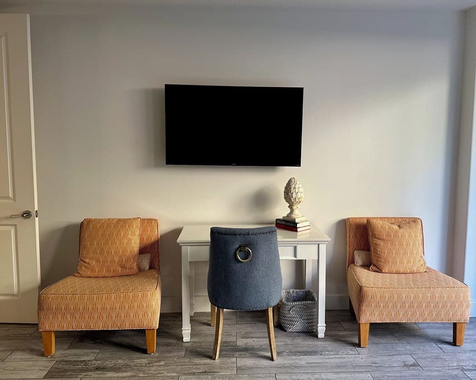 Desks located in two of the bedrooms