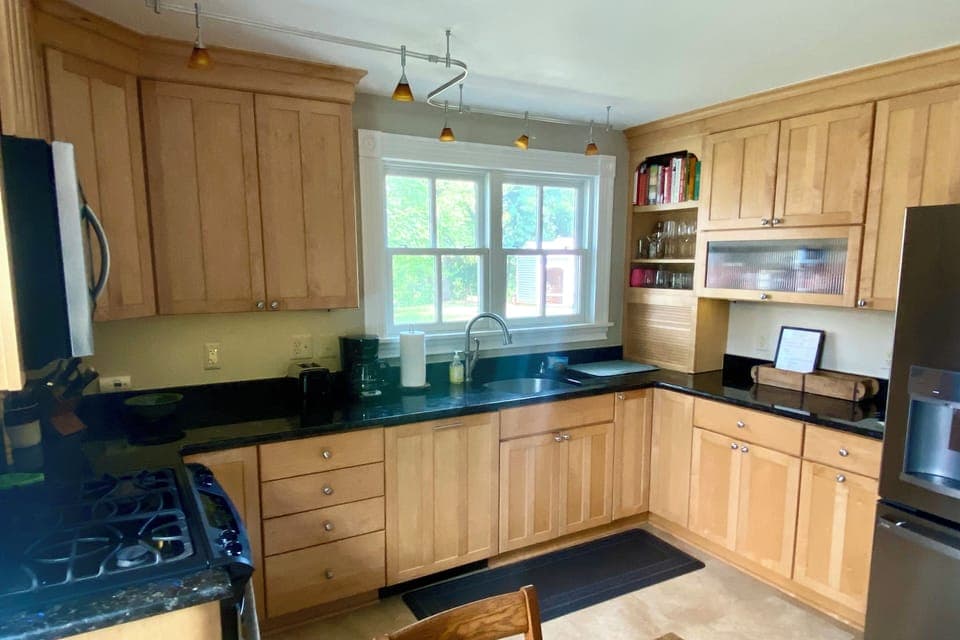 Kitchen. Stocked for guests who like to cook. Stand mixer, food processor, etc.