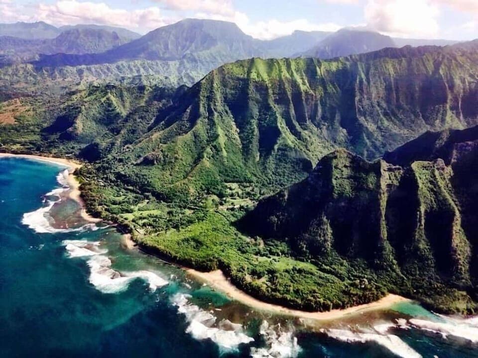 The Na Pali Coast Via Helicopter