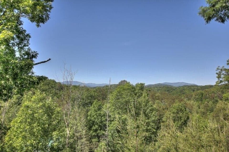 Gorgeous view of mountains from master bedroom balcony.