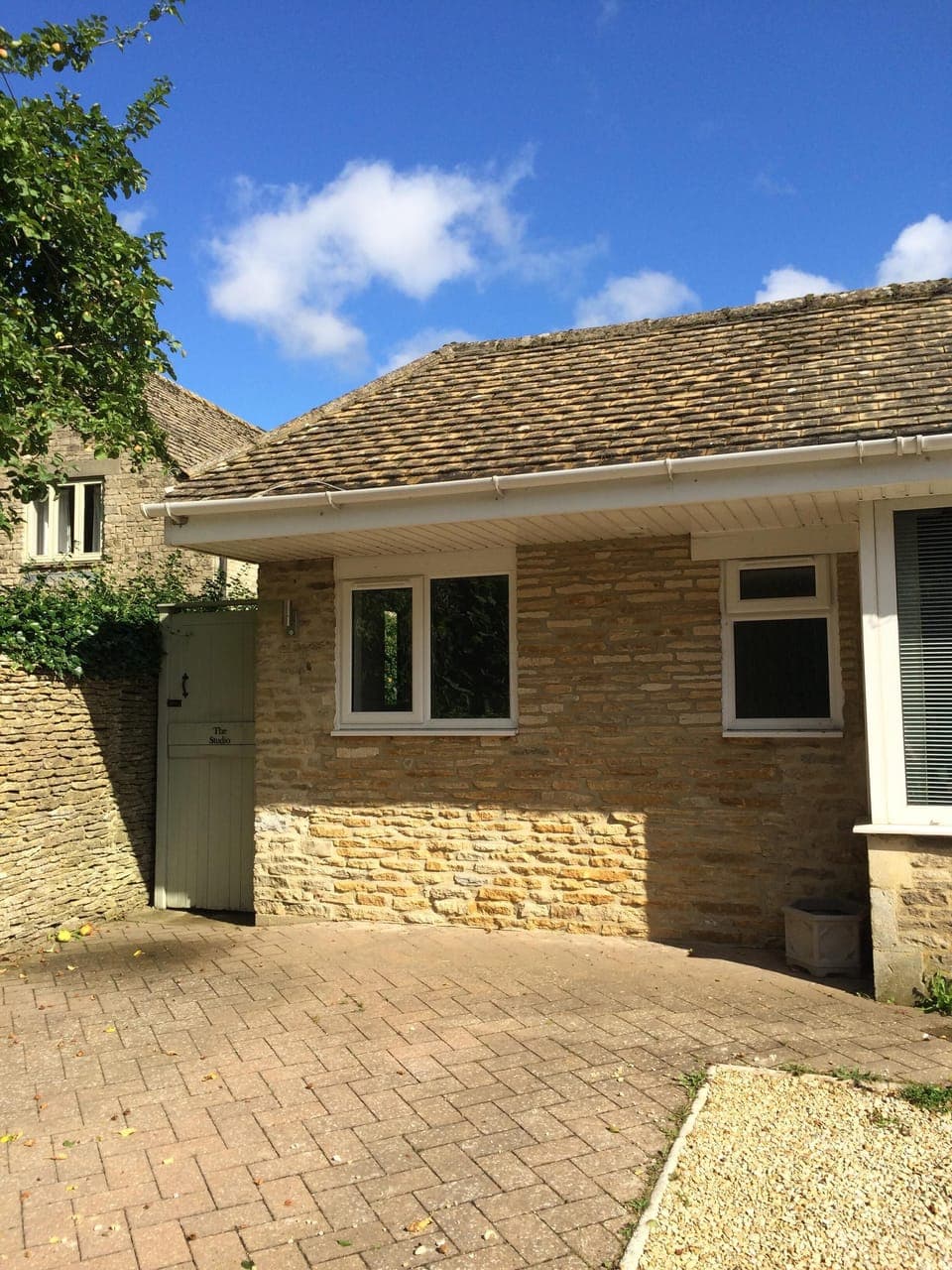 The Studio from the outside, with its own private access for guests