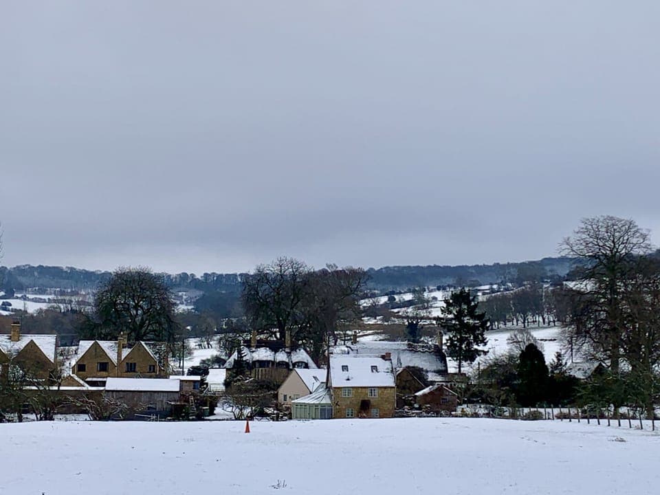 View of the Cotswolds Winter 2021