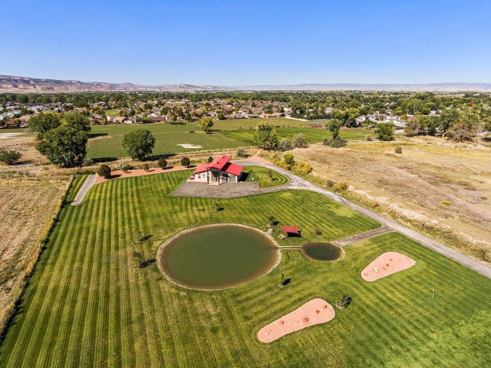 Pond and farm views.