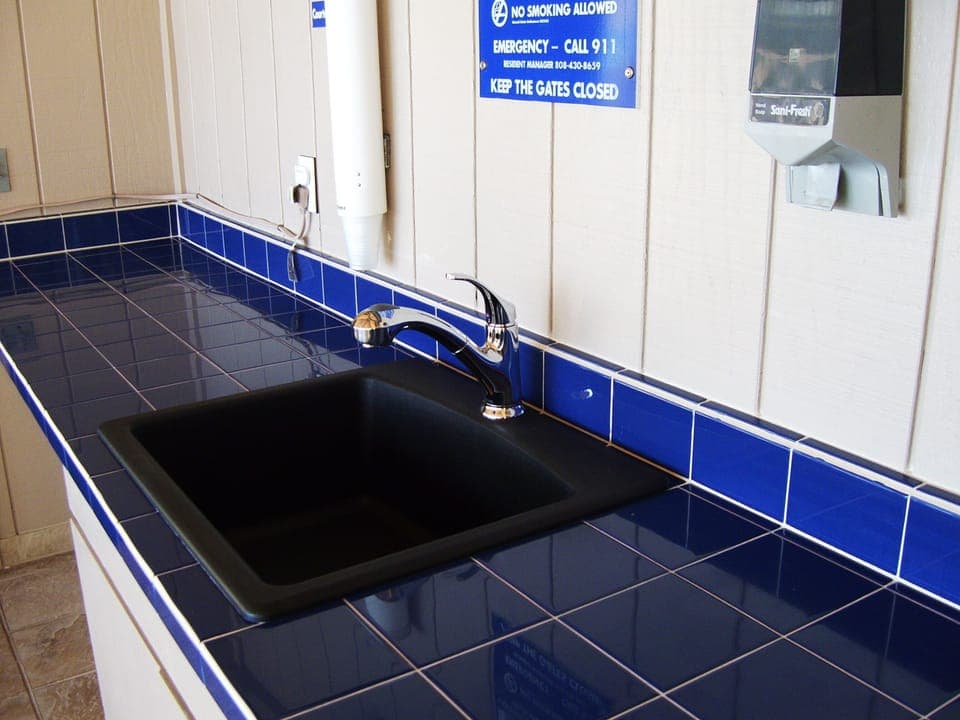 Counter and Sink in BBQ Area