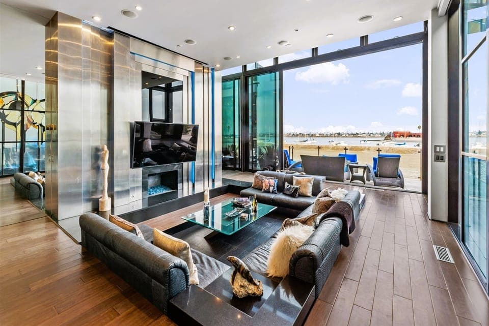 View from the Living Area Sleek Retreat Mission Bay Vacation House Rental