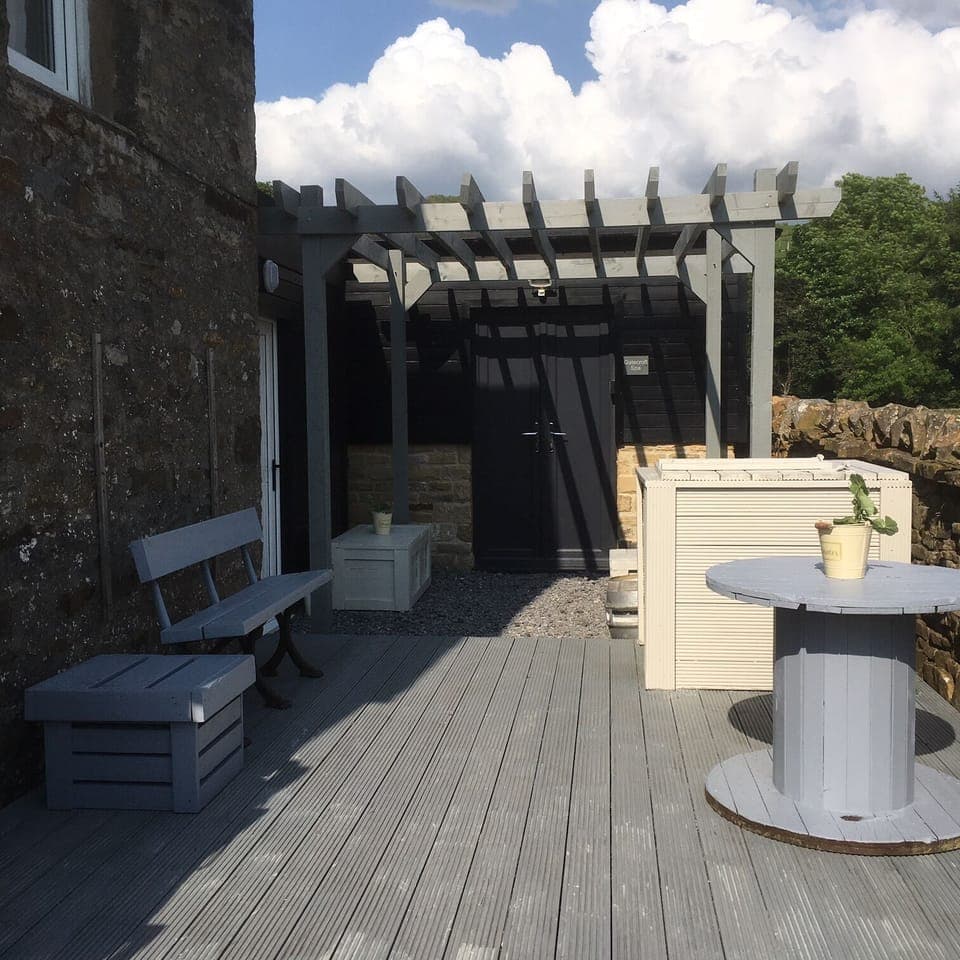 Decking and BBQ area