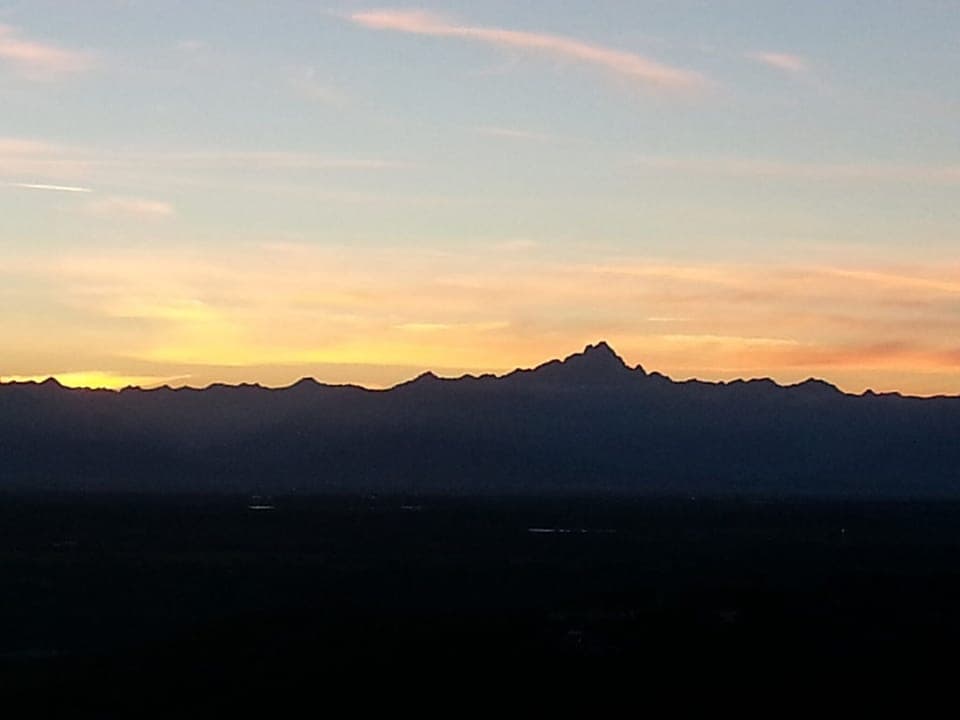 Monviso at sunset