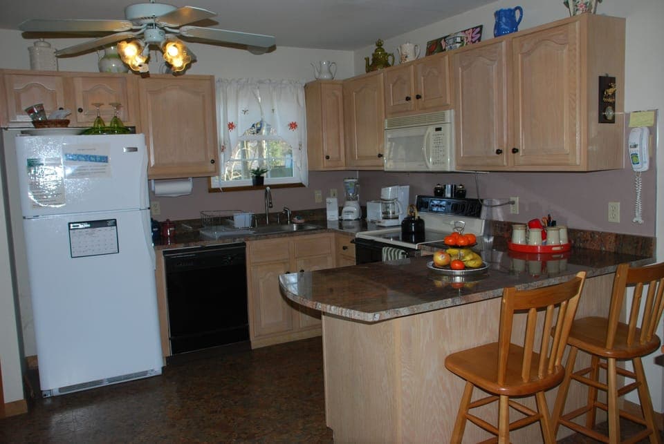 Modern kitchen with full amenities