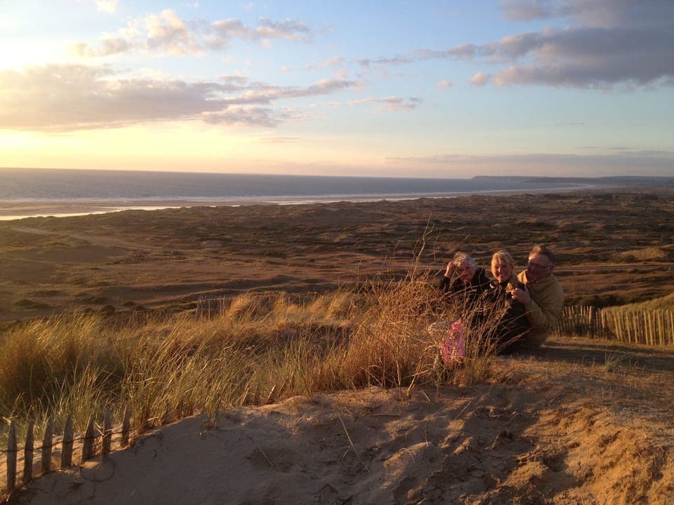 At 300 meters a fantastic view on the 16KM of beach