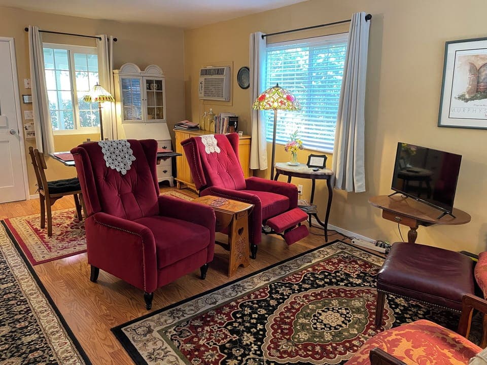 Comfortable reclining chairs in the living room