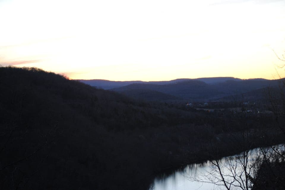 Beautiful view at sunset