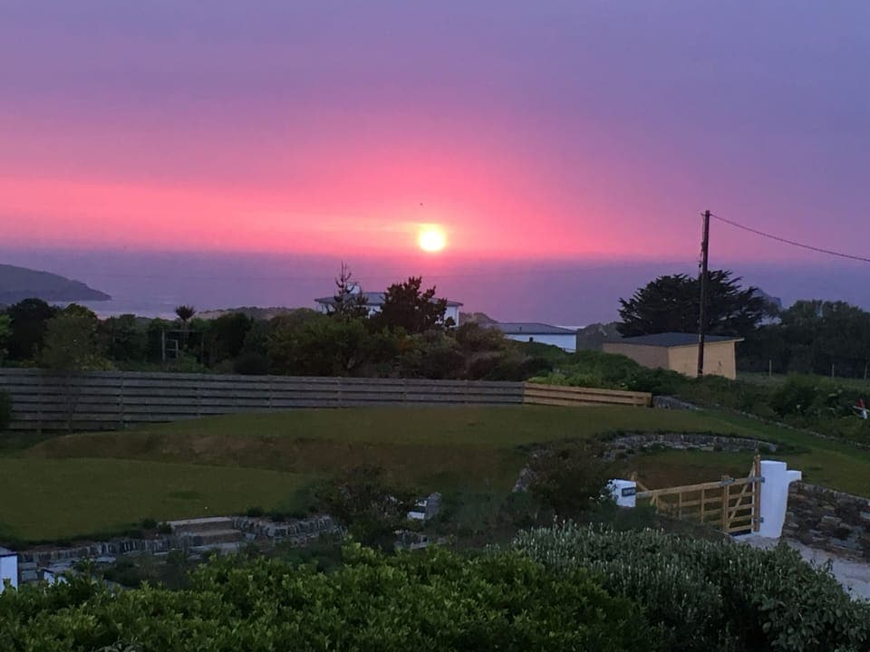 There are plenty of gorgeous sunsets to watch from the comfort of the sofa!