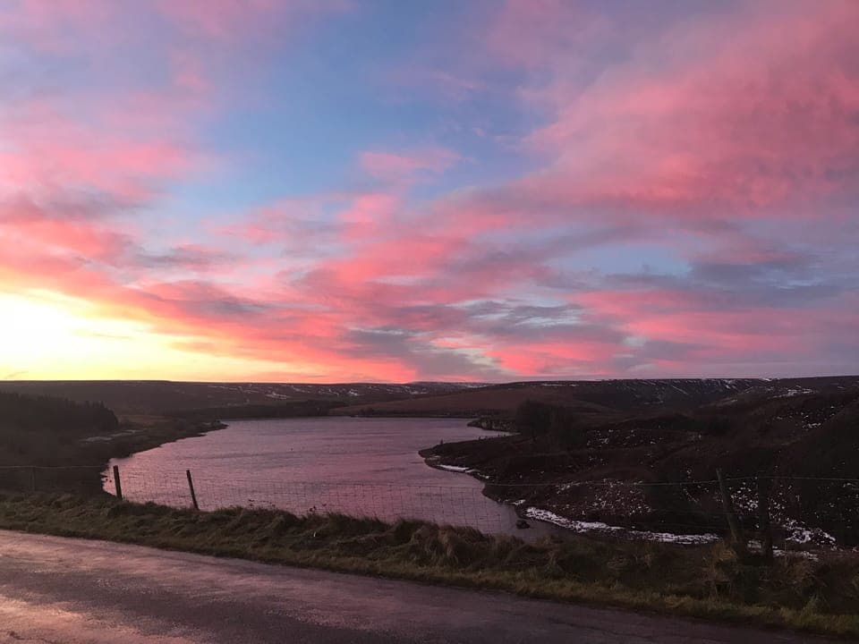 SUN RISE OVER WINDSCAR RESERVOIR 