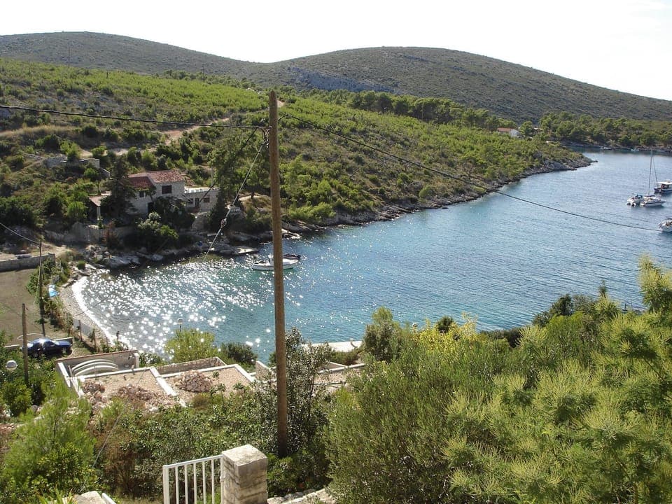 The view to the cove Pribinja