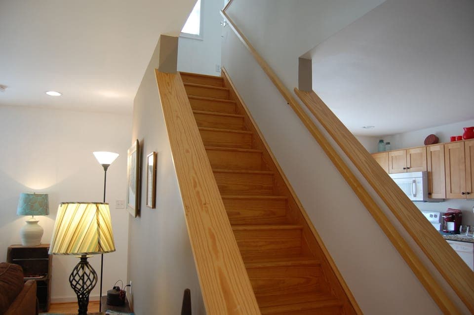 Stairs to master bedroom, 