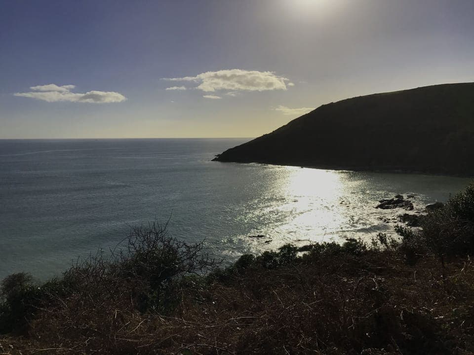 Stunning view overlooking Port Nadler bay from the SW Coastal Path