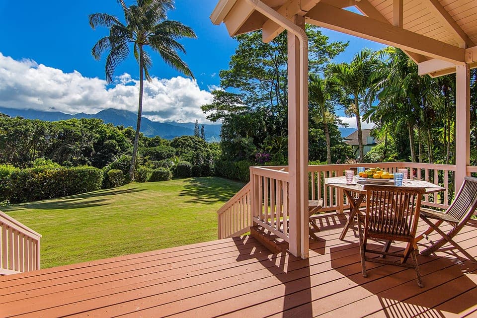 Relax on the 1200 sqft lanai while you  soak in the natural beauty.