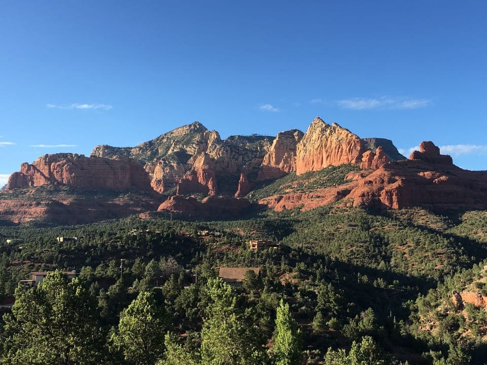 Looking at Wilson Mountain, Sedona