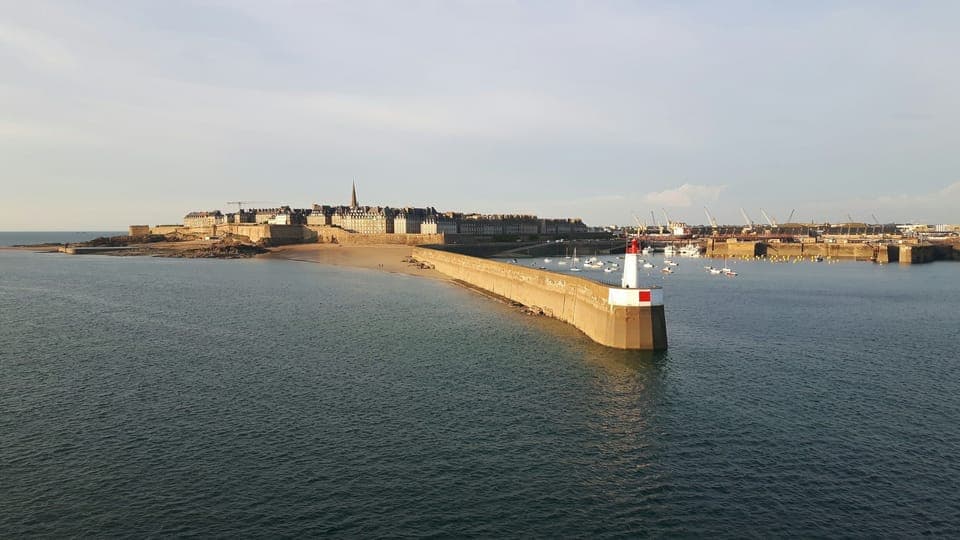 A cross harbour shuttle will take you to St Malo and back.