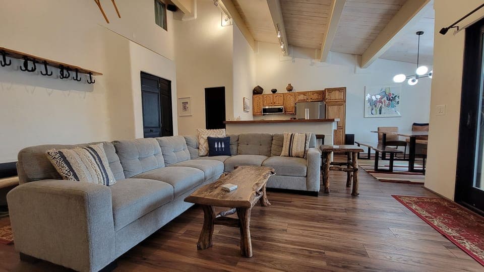 Engage the group in preparing meals or playing games in the open area.