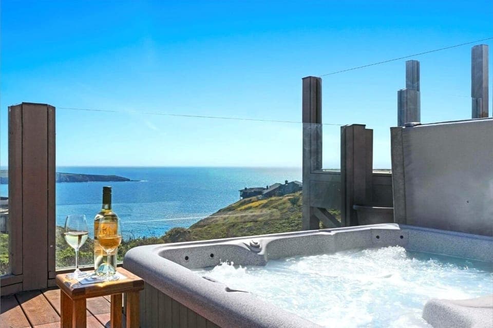 Imagine yourself soaking in this tub and watching for whales