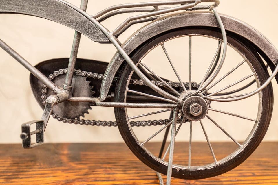 The velo art theme carries throughout this well curated home